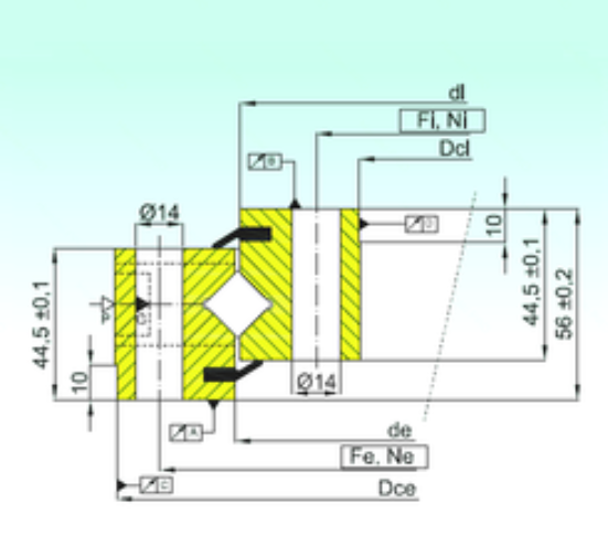 NR1.14.0544.201-3PPN bearing drawing NR1.14.0544.201-3PPN bearing drawing
